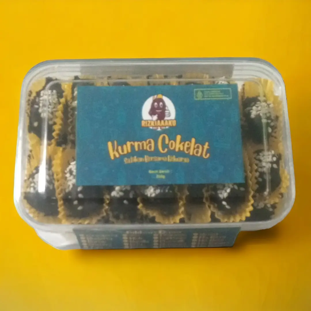 Coklat kurma toples rasa buah Stawberry taro blueberry Fruity kurma coklat almond hampers ramadhan arab Paketan Oleh kue Aneka Snack