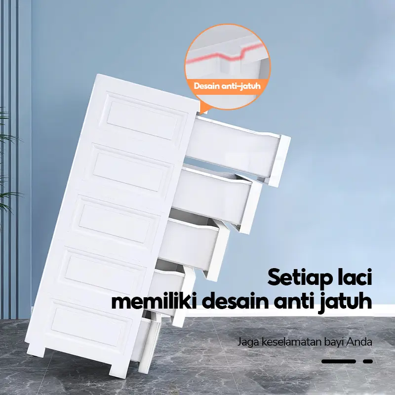【VALUEDA】Lemari Pakaian/Lemari Pakaian Anak/Lemari Import/Kabinet Drawer Storage Cabinet Ukuran Jumbo Penyimpanan rumah 8