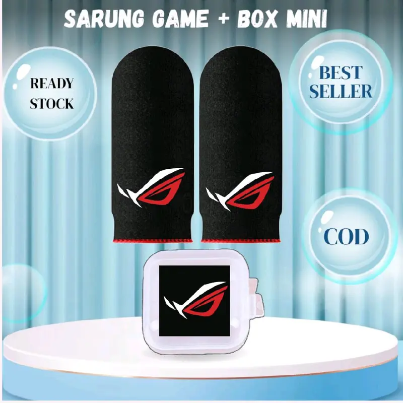 Terbaru Sarung jempol game + Box mini anti keringat logo AP King 1