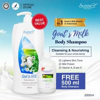 Gambar Summer Naturale - Body Shampoo Sabun Mandi Goat’s Milk Susu Kambing Cleansing Nourishing Pump 2000 ml dari Summer Naturale Indonesia Kota Medan 1 Tokopedia
