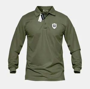 Reckblud T-shirt Polo Lengan Panjang Icon Perisai Text Putih Unisex