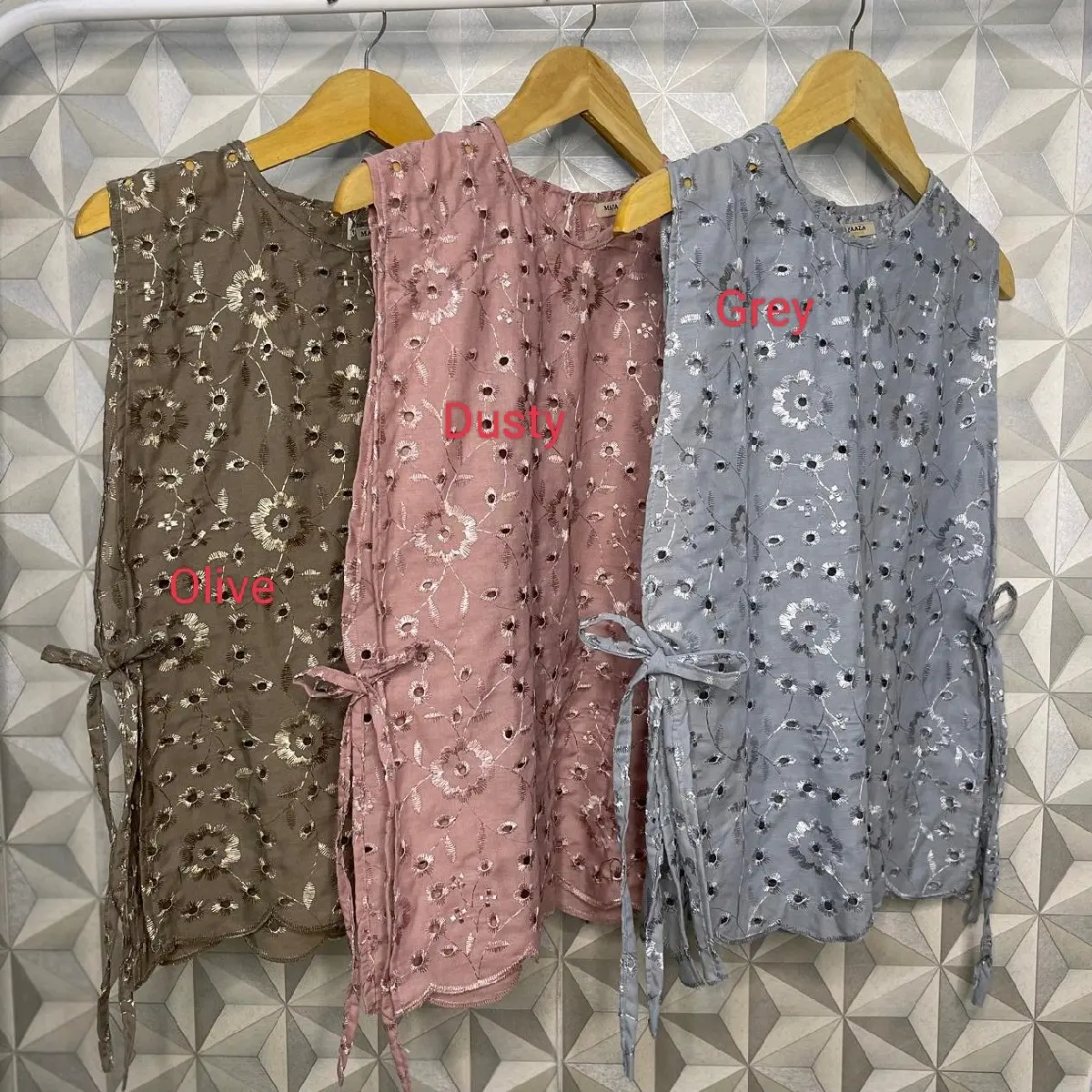 Vest / Outer wanita kekinian katun bordir