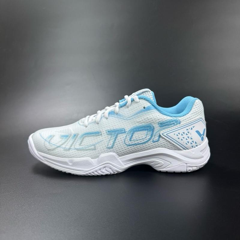 [BẢN SPEED] Giày cầu lông Victor A240 màu trắng xanh dương form Wide (chân bè) chính hãng