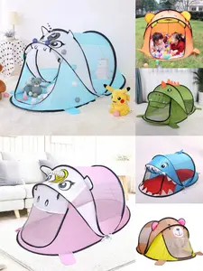 TENDA OTOMATIS TENDA ANAK MODEL HEWAN BONUS TAS TENDA ANAK LIPAT