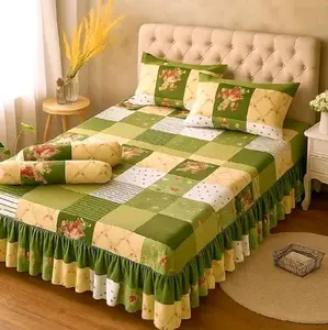 ( PROMO MURAH ) Sprei Rumbai Ukuran 180x200 160x200 120x200 Motif Terbaru sudah ada sarung bantal guling Bahan Katun halus berkualitas
