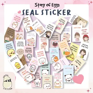 Aesthetic Seal Sticker Cute online shop sticker packaging label sticker pakaging sticker label