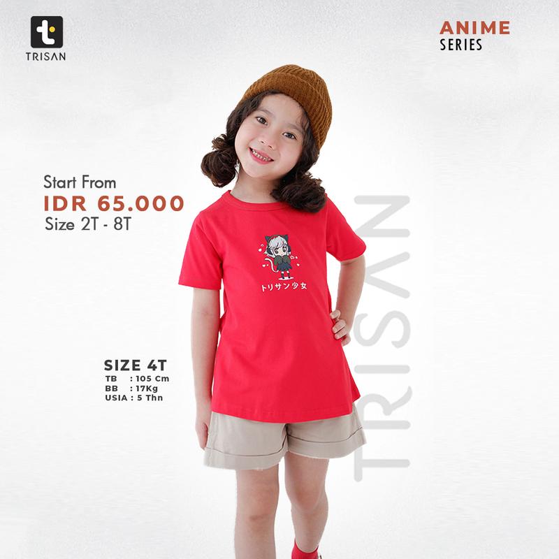 BAJU ANAK PEREMPUAN TRISAN UMUR 1- 8TAHUN  100℅ KATUN 3