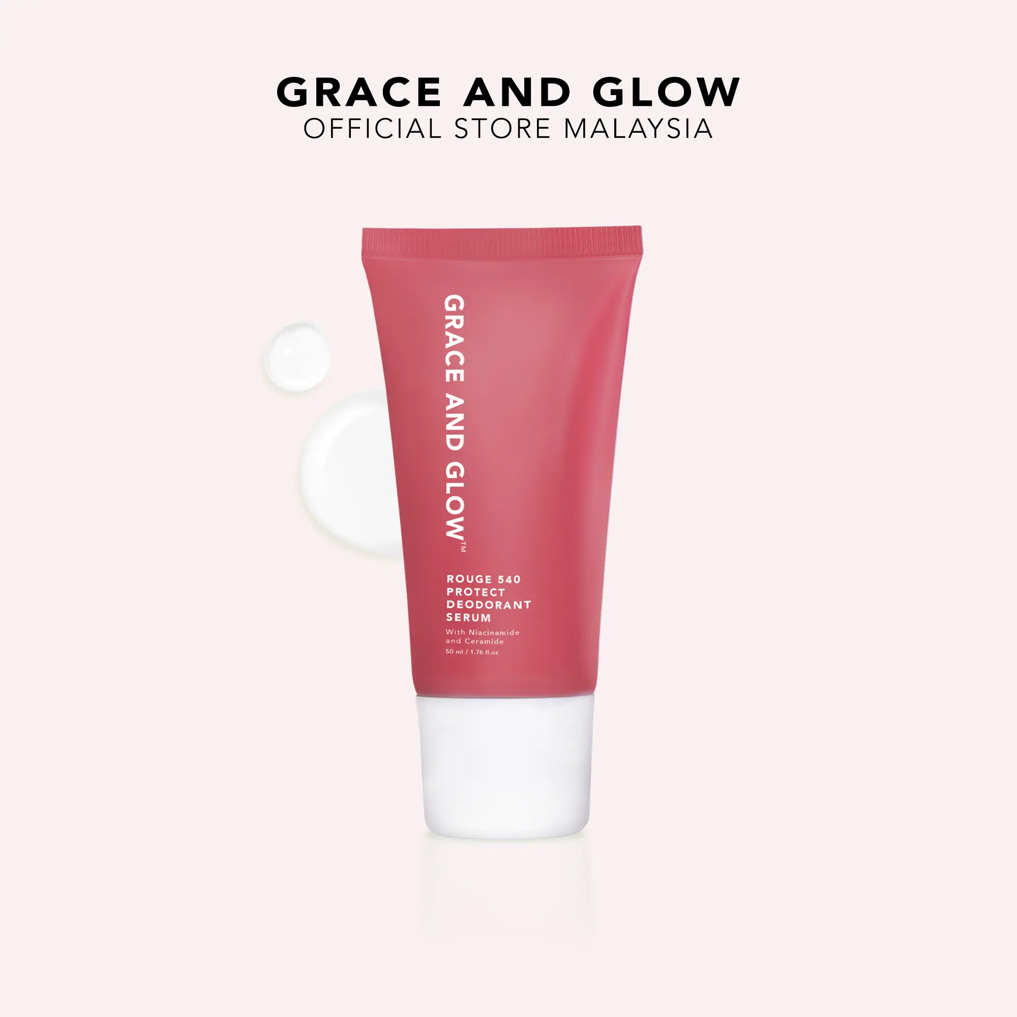 Grace and Glow Rouge 540 Protect Deodorant Serum Bright & Nourish - Pewangi Ketiak Underarm with Niacinamide