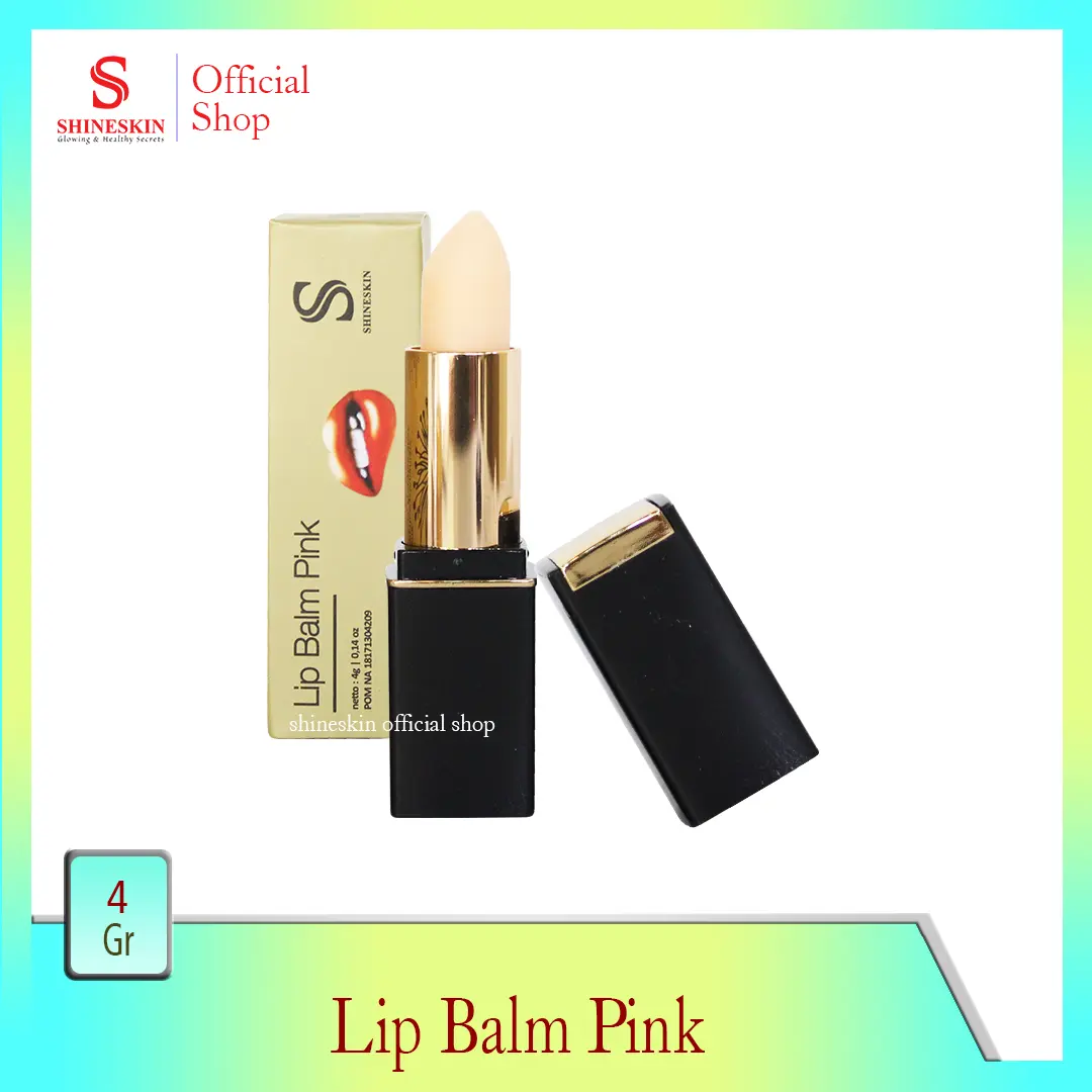 Shineskin Lip Balm Pink /  Pelembap Bibir / Mencerahkan Vitamin
