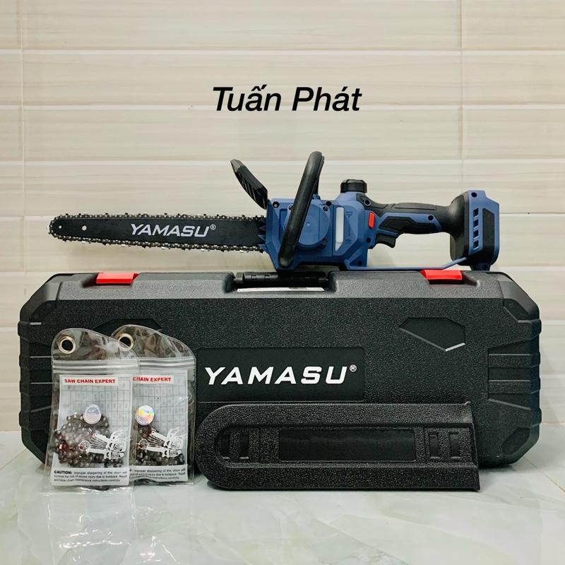 Cưa xích YAMASU lam 12ing MCX12 công suất 1200w tốc độ 8000 vòng + 2 xích phụ