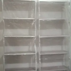 Rak Tas Polos tas polkadot Full Resleting 5 Susun HBO Hanging Bag Organizer Tempat Penyimpanan Tas Gantung Hitam