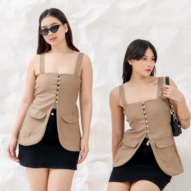 [GURLBUCKET] Malow Top / Atasan / Top Semiwoll "Pakaian Wanita" 1