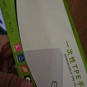 UNIQSOO 100 pcs Sarung Tangan TPE Sekali Pakai Sarung Tangan Plastik Pembersih Rumah Tangga Bebas Latex Hand Gloves Higienis Steril XY068