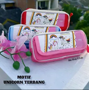 Tempat pensil saku karakter lucu / tepak pensil lucu Stationery  Alat Tulis