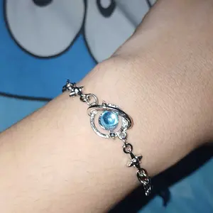 S925 Silver Dream Planet gelang kecil untuk gadis Moonlight Stone Dream Star River Bracelet aksesoris