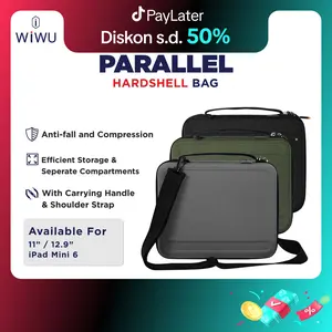 Wiwu Tas Tablet Selempang Pria Parallel Hardshell Bag Two In One Handbag - Slingbag