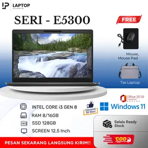 SERI - E5300 I i3 GEN 8 I RAM 8/16GB SSD 128GB SCREEN 13,3 Inch Windows 11 Office 2019