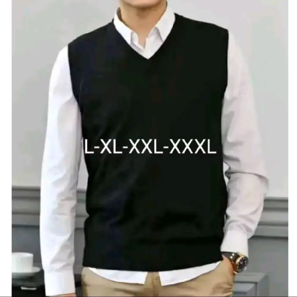 ROMPI/VEST RAJUT PRIA LD 95 / 110 /120 /130 / 140 / 150 ROMPI/VEST RAJUT PRIA JUMBO BIG SIZE Casual Hitam Keren Formal