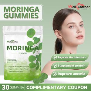 [live]Wellcatcher-Moringa leaf gummy candies regulate the intestines and are easily absorbed