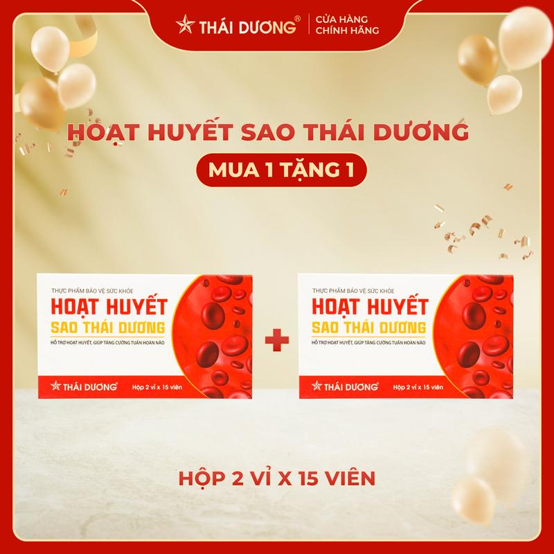  Viên uống Hoạt Huyết Sao Thái Dương - Hỗ trợ hoạt huyết hỗ trợ tăng cường tuần hoàn não 