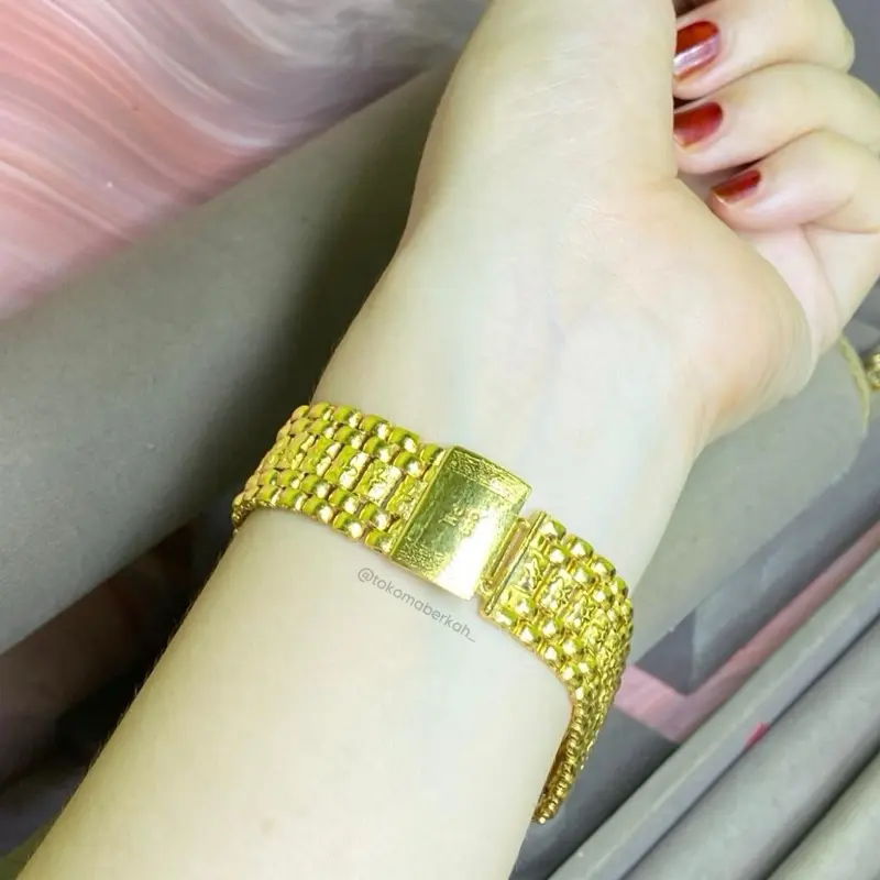 Gelang Rol3x Daun lapis emas 24k (250ml) 4