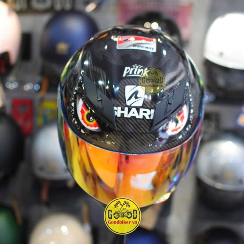 Mũ bảo hiểm Fullface 2 kính Royal M266 tem Monster mắt rồng Helmet