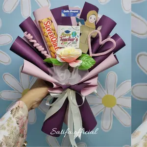 Bouquet Coklat Hadiah Hari Guru Silverqueen Special Teacher Day Edition Snack Hadiah Ulang Tahun | Bucket Wisuda Jajan | Buket Makanan Jajan Coklat Gift Anniv Girlfriends Day Gift