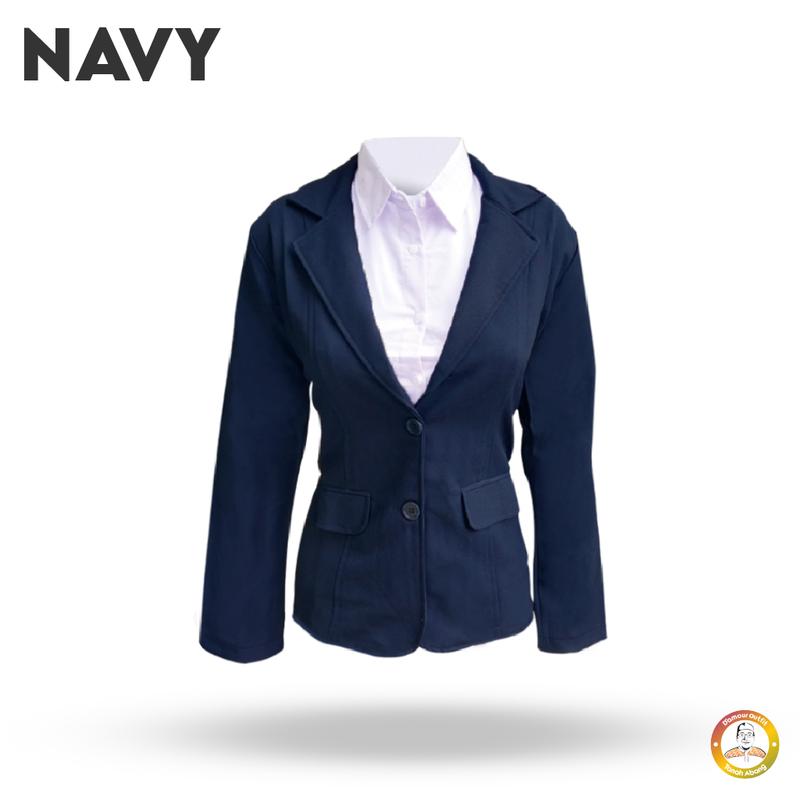 Jas Blazer Wanita Jas Kerja Kantor Cewe Polos Dewasa Anak Jaket Blezer Cewek Pakaian Formal Kantoran Dasar Hitam Abu  Bahan Panjang Kancing Jumbo Big Size Cardigan Rompi Outer Perempuan  Ootd Korean Style Seragam Slimfit 8
