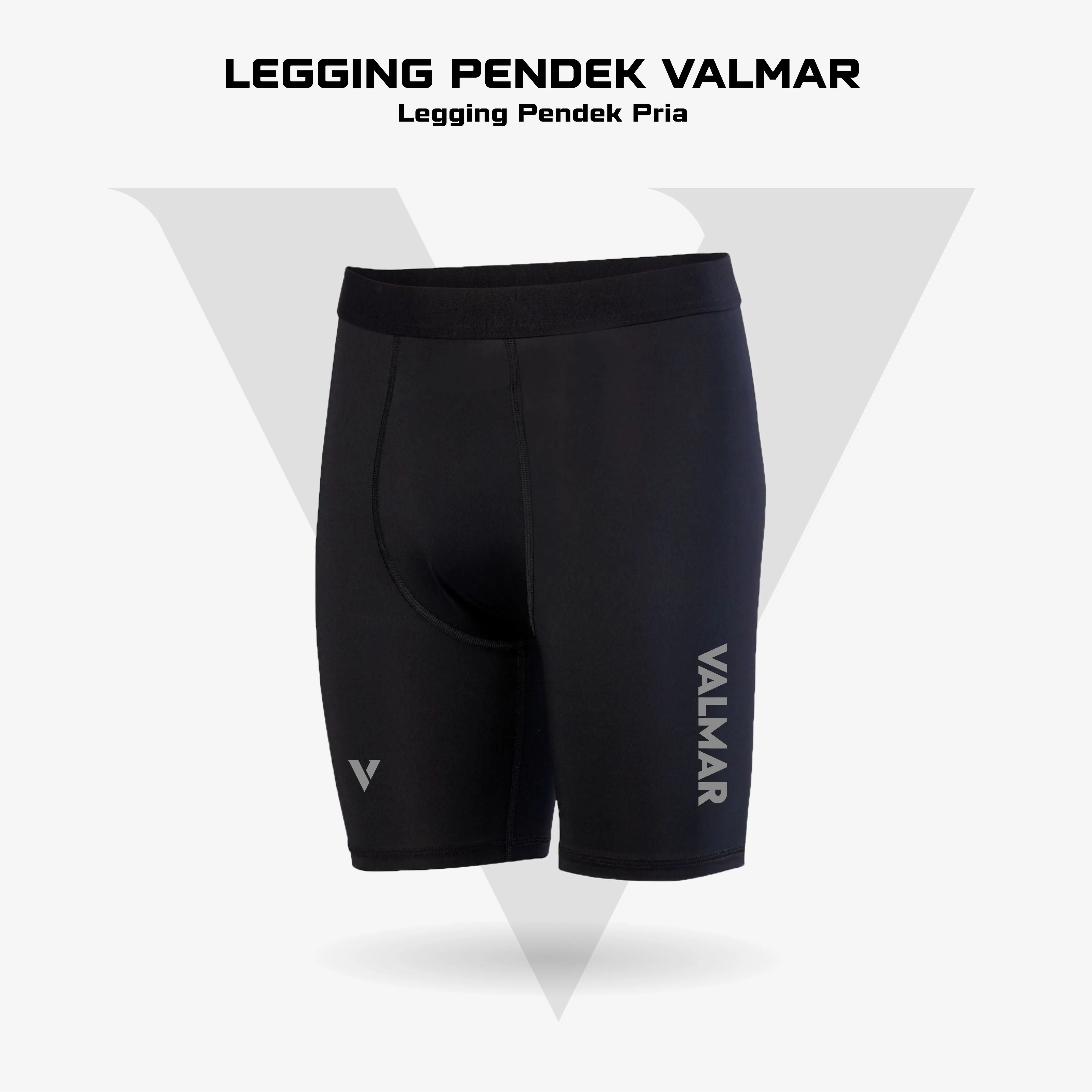 Legging pendek pria olahraga original valmar / compression short leggings man sport / celana pendek ketat bahan spandex