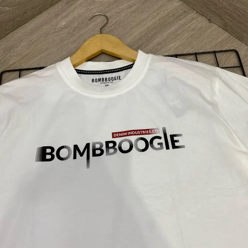 Kaos bombboogie pria original Katun Pendek Nyaman 2