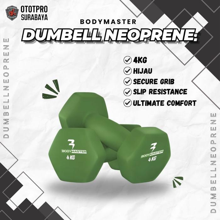 Gambar Neoprene dumbell 4kg BM-A024/NEOPRENEDB/4KG Barbel mini dari Ototpro Surabaya Kota Surabaya Tokopedia
