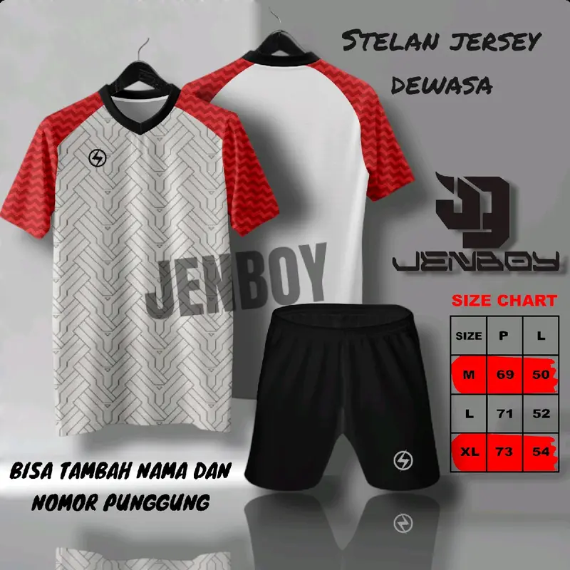 stelan jersey printing jersey futsal voli badminton ukuran dewasa bisa custom sablon Sport 3