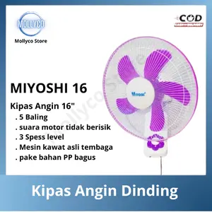 Kipas Angin Dinding MYS 16 INCH/Kipas Angin Dinding/Kipas Angin MIYOSHI 1610 Baling 5