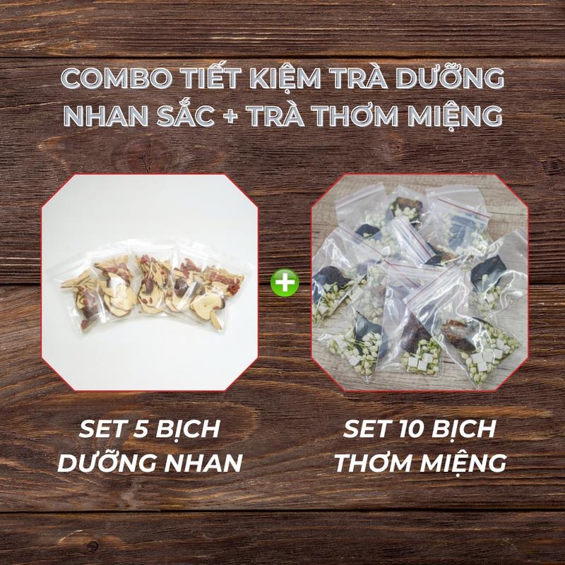  Combo Trà Dưỡng Nhan Đẹp Da & Trà Dưỡng Hương Thơm Mát Thanh Lọc – Thảo Mộc Thiên Nhiên 