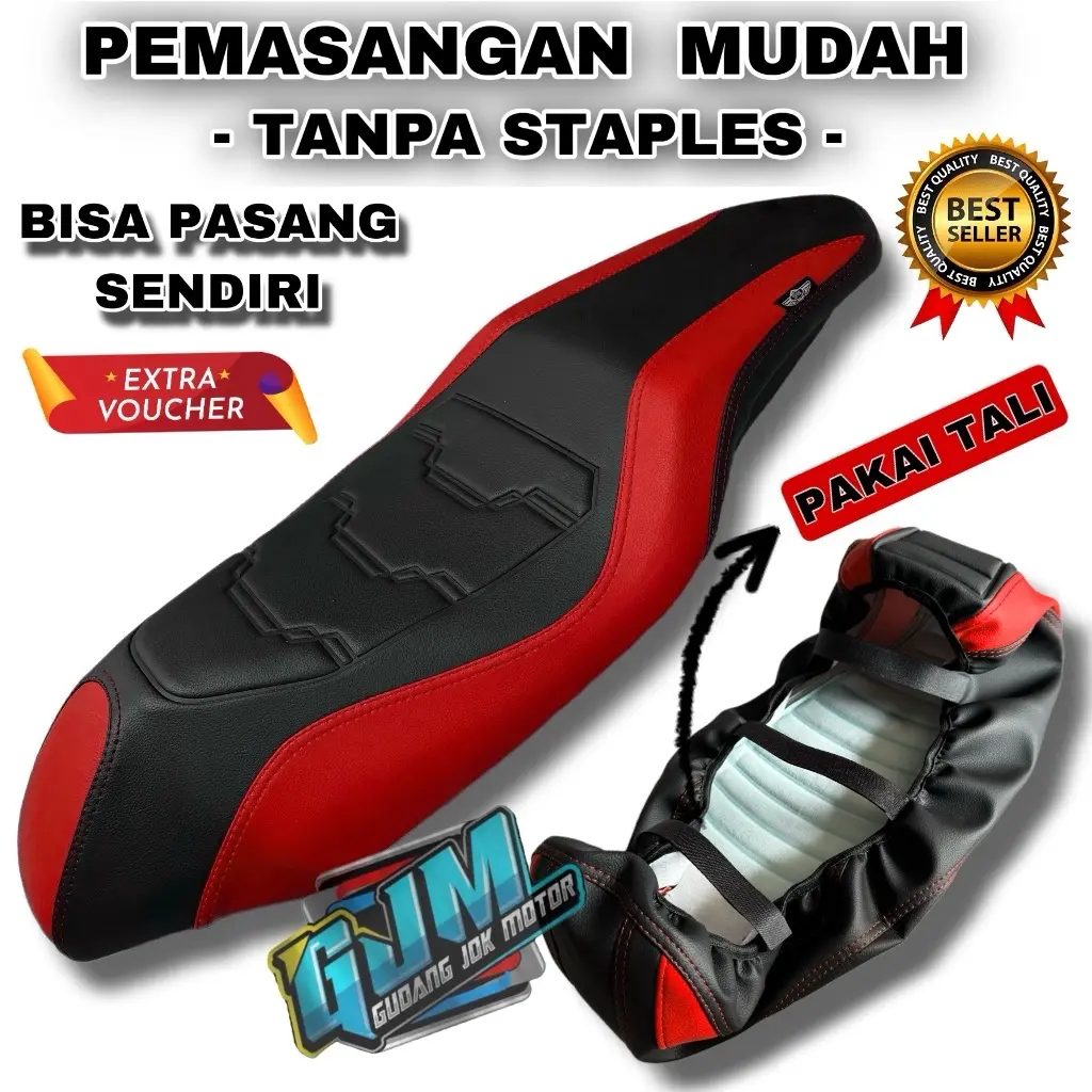 COVER JOK PELINDUNG JOK MOTOR MODEL EROPA ( PAKAI TALI ) BISA PASANG SENDIRI Motorcycle karpet
