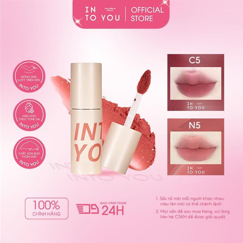 KOL KOC Son Không Khí C5 INTO YOU Mịn Lì Trang Điểm Tự Nhiên Tôn Da Không Khô Môi 1.8g