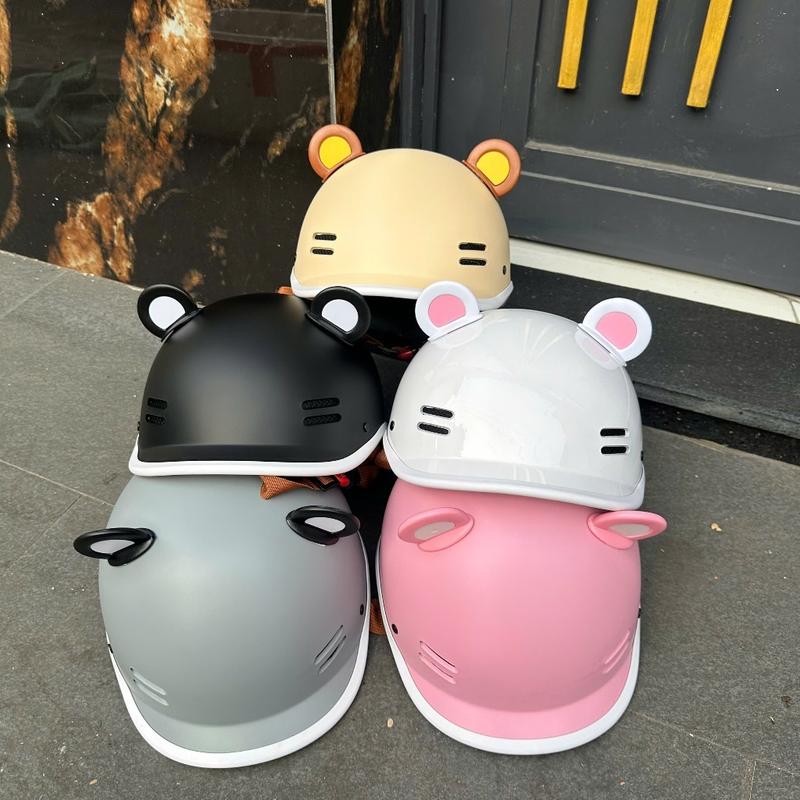  Nón bảo hiểm Cá Heo nam nữ cao cấp tặng kèm quà tặng tai gấu và charm tên gắn mũ cute 