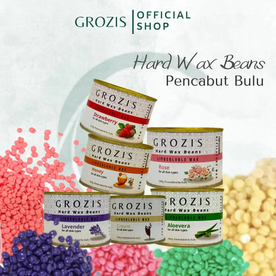 GROZIS Hair Removal Brazilian Hard Wax Beans Perontok Bulu Waxing Ketiak Perawatan