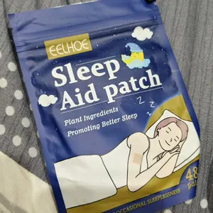 48pcs EELHOE Sleep Aid Patch perawatan bantu tidur Natural Sleepy Aid Patch Mengatasi Insomnia Susah Tidur Gangguan Tidur Malam Sulit Tidur Paling Ampuh Insomia Eye Masker