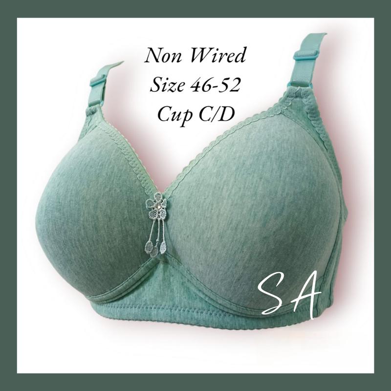 Bras Women Non Wired Size 46-52 Cup C Baju Dalam Wanita Tida - TikTok ...
