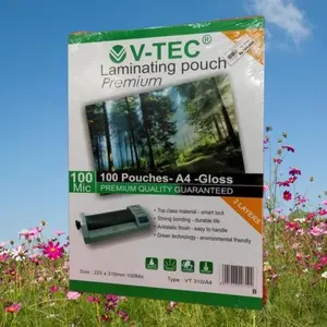 Plastik Laminating V-TEC A4 F4 100 Micron
