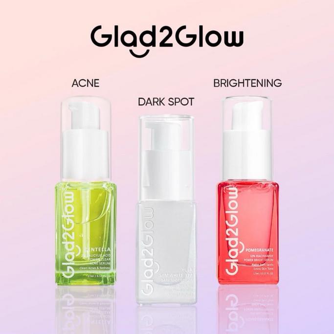 Glad2glow peach retinol serum-glad2glow pomegrante serum-glad2glow yuja serum - serum glad2glow 3