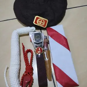 Set Atribut Pramuka Anak SD SMP SMA - Topi, Kacu, Tanda Pengenal, dan Lain-lain - Fashion