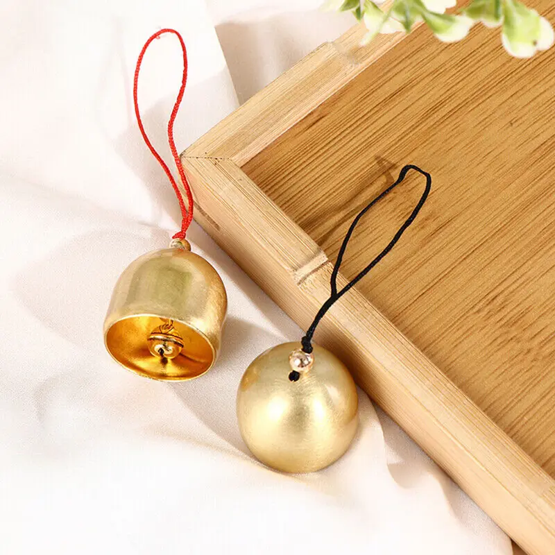 Chuông Mặt Dây Chuyền, Chuông Gió Cổ Điển Đồng Thau Nguyên Chất, Đồ Trang Trí, 1 Chiếc, Chống Trộm, Thủ Công Tự Làm, Chuông Cửa, Đồ Trang Trí Nhà Cửa 4