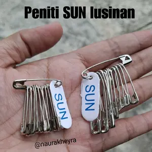 2 lusin peniti SUN tajam dan anti karat