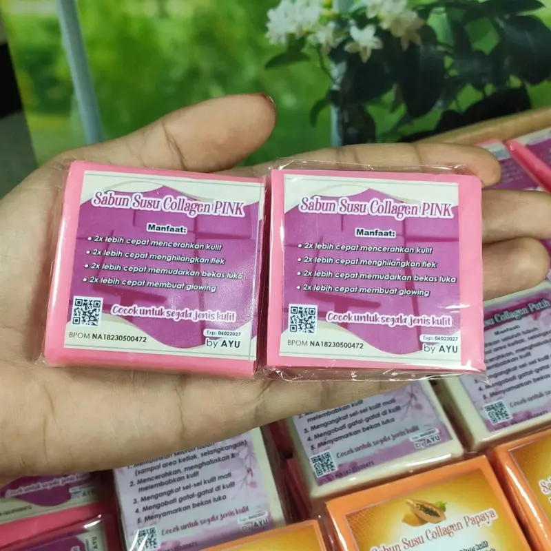 Promo 12pcs/1 Lusin  sabun susu collagen sabun pemutih memudarkan bekas luka 3