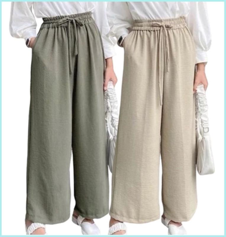 Kulot Cringkle Airflow Higwaist Berkualitas Bawahan Jumbo Celana Panjang Pants Highwaits Premium 4