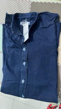 Product Review of Anyostore AT77 Atasan Kemeja Jeans Oversize Wanita Jumbo Bahan Denim from S** a**a 0