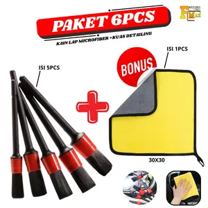 PAKET MURAH Sikat Cuci motor Mobil Kuas motor Kain Lap Microfiber Multifungsi Mobil Kuas Motor Interior Celah Sikat Pembersih Kuas Cuci Mobil Sikat Detailing Motor