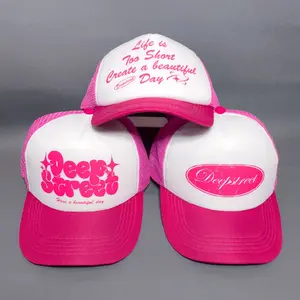 Deepstreet  Trucker Pink Deepstreet - Unisex, Murah & Berkualitas -  Baseball Pria  Stylish & Praktis - Desain Unik Tahan Lama - Life is Too Short Create a Beautiful Day kalcer topi jaring top inama